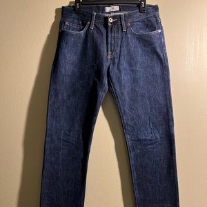 Tellason stock slim indigo denim